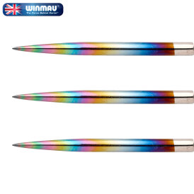 Winmau Steel Tip Rainbow Coated Points Wechsel- Spitzen...