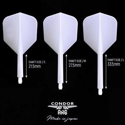 Condor Dart Flights Shafts AXE Revival 2 in1 Schaft-Flights-System verschiedene Farben und Flightformen