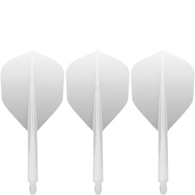 Condor Dart Flights Shafts AXE Revival 2 in1 Schaft-Flights-System Weiß Small Nr.6 S Kurz