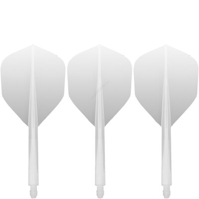Condor Dart Flights Shafts AXE Revival 2 in1 Schaft-Flights-System Weiß Small Nr.6 M Mittel