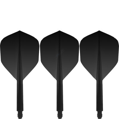 Condor Dart Flights Shafts AXE Revival 2 in1 Schaft-Flights-System Schwarz Small Nr.6 S Kurz