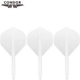 Condor Dart Flights Shafts AXE Revival 2 in1 Schaft-Flights-System Klar Standard Nr.2 S Kurz