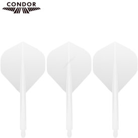 Condor Dart Flights Shafts AXE Revival 2 in1 Schaft-Flights-System Klar Standard Nr.2 M Mittel