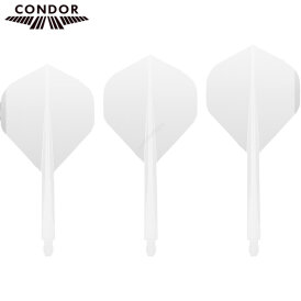 Condor Dart Flights Shafts AXE Revival 2 in1 Schaft-Flights-System Klar Standard Nr.2 L Lang
