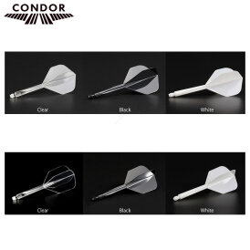 Condor Dart Flights Shafts AXE Revival 2 in1 Schaft-Flights-System Klar Small Nr.6 S Kurz