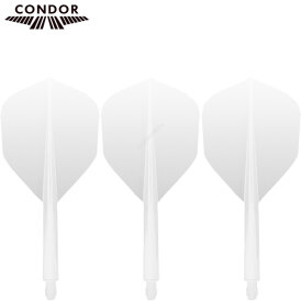 Condor Dart Flights Shafts AXE Revival 2 in1 Schaft-Flights-System Klar Small Nr.6 M Mittel