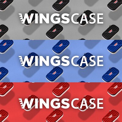 BULLS NL Wings Case Darttasche Dartcase Dartbox Wallet S Small Schwarz