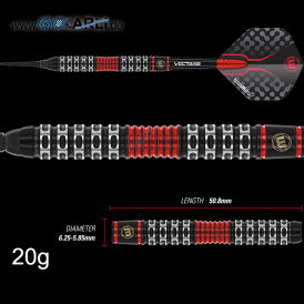 Winmau Soft Darts Joe Cullen Special Edition 90% Tungsten Softtip Dart Softdart 20 g
