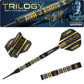 Winmau Soft Darts MvG Michael van Gerwen Trilogy 90% Tungsten Softtip Dart Softdart
