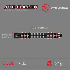 Winmau Steel Darts Joe Cullen Ignition Series 90% Tungsten Steeltip Dart Steeldart 21 g