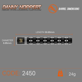 Winmau Steel Darts Danny Noppert Freeze Edition 90% Tungsten Steeltip Dart Steeldart 24 g