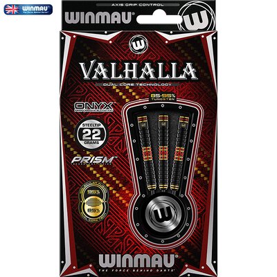 Winmau Steel Darts Valhalla 95-85% Tungsten Dual Core Tech Steeltip Dart Steeldart