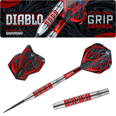 Winmau Steel Darts Diablo Torpedo 90% Tungsten Steeltip Dart Steeldart