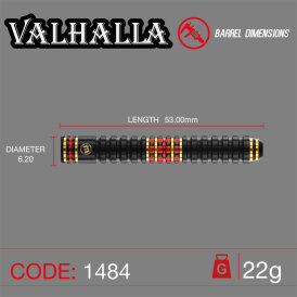 Winmau Steel Darts Valhalla 95-85% Tungsten Dual Core Tech Steeltip Dart Steeldart 22 g