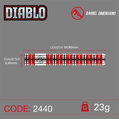 Winmau Steel Darts Diabolo 90% Tungsten Steeltip Dart Steeldart 23 g