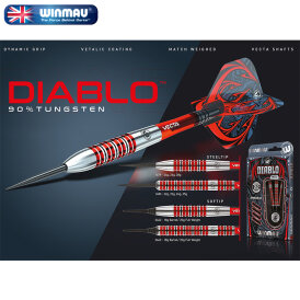 Winmau Steel Darts Diablo 90% Tungsten Steeltip Dart Steeldart 24 g