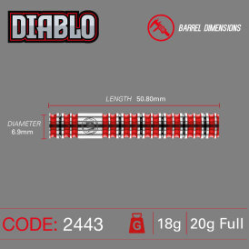 Winmau Soft Darts Diablo 90% Tungsten Softtip Dart Softdart 20 g