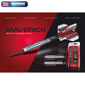 Winmau Steel Darts Maverick 80% Tungsten Steeltip Dart Steeldart 22 g