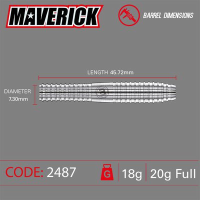 Winmau Soft Darts Maverick 80% Tungsten Softtip Dart Softdart 20 g