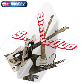 Winmau Rockband Rock Legends Flights Dart Flight Dartflights Status Quo White Guitars Designs 2022 6905-244