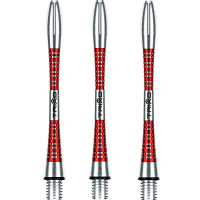 Winmau Triad Aluminium Dart Shaft Dartshaft aerodynamische Profilierung M Mittel Rot