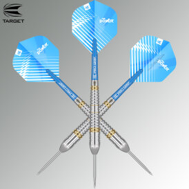 Target Steel Darts Phil Taylor Power Brass komplett Dartset Steeltip Steeldart 22 g