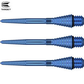Target Dart Swiss Point-Technologie Steel Tip Schraubspitzen Titanium Conversion Point Grooved Blau 30 mm