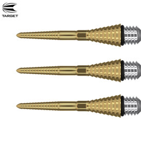 Target Dart Swiss Point-Technologie Steel Tip Schraubspitzen Titanium Conversion Point Grooved Gold 26 mm