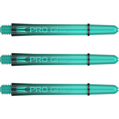 Target Dart Pro Grip SERA Shaft mit Aluminium Ring Schwarz&Aqua M Mittel