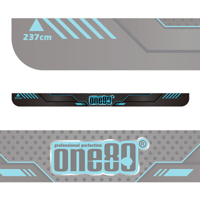 one80 Dart Throw Line Oche Abwurflinie Oche Line Klebeoche Mini Blau