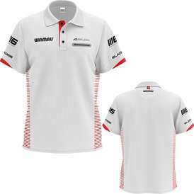 Winmau Darts Pro-Line White Polo Shirt Matchshirt Dart...