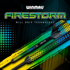 Winmau Steel Darts Firestorm 90% Tungsten Steeltip Dart Steeldart 25 g