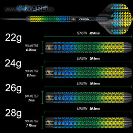 Winmau Steel Darts Firestorm 90% Tungsten Steeltip Dart Steeldart 25 g