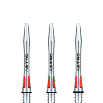 Winmau Dart Astro Aluminium Dart Shaft Alushaft Rot S Kurz