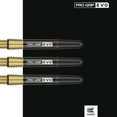 Target Dart Pro Grip EVO AL Shaft mit Aluminium Ring Gold / Schwarz IM Intermediate