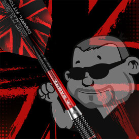 Mission Darts Steel Darts Darryl Fitton The Dazzler Black & Red Electro 95% Tungsten Steeltip Darts Steeldart