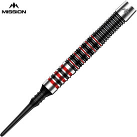 Mission Darts Soft Darts Darryl Fitton The Dazzler Black & Red Electro 95% Tungsten Softtip Darts Softdart 18 g