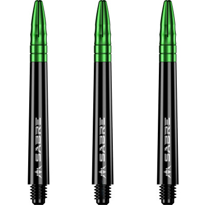 Mission Dart Sabre Shafts Black mit Aluminium-Top Grün M Mittel