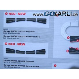 Carrera Digital 124 / 132 Engstelle links 30350