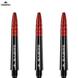 Mission Dart Sabre Shafts Black mit Aluminium-Top Rot IM Intermediate
