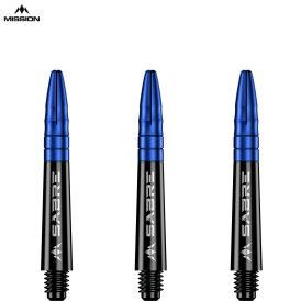 Mission Dart Sabre Shafts Black mit Aluminium-Top Blau S Kurz