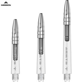 Mission Dart Sabre Shafts Clear mit Aluminium-Top verschiedene Farben und Längen