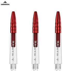 Mission Dart Sabre Shafts Clear mit Aluminium-Top Rot IM Intermediate