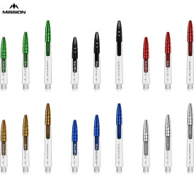 Mission Dart Sabre Shafts Clear mit Aluminium-Top Rot IM Intermediate