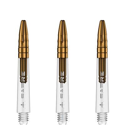 Mission Dart Sabre Shafts Clear mit Aluminium-Top Gold IM Intermediate