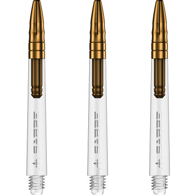 Mission Dart Sabre Shafts Clear mit Aluminium-Top Gold M Mittel