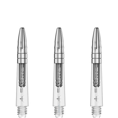 Mission Dart Sabre Shafts Clear mit Aluminium-Top Silber S Kurz