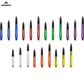 Mission Dart Sabre Shafts Colour mit Aluminium-Top Rot S Kurz