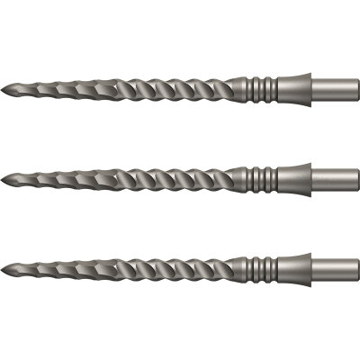 Mission Dart Steel Tip Sniper Dart Points Lunar CS Dart Wechsel- Spitzen Silber CS Point 32 mm