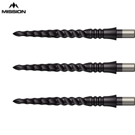 Mission Dart Steel Tip Sniper Dart Points Lunar CS Dart Wechsel- Spitzen Schwarz CS Point 28 mm